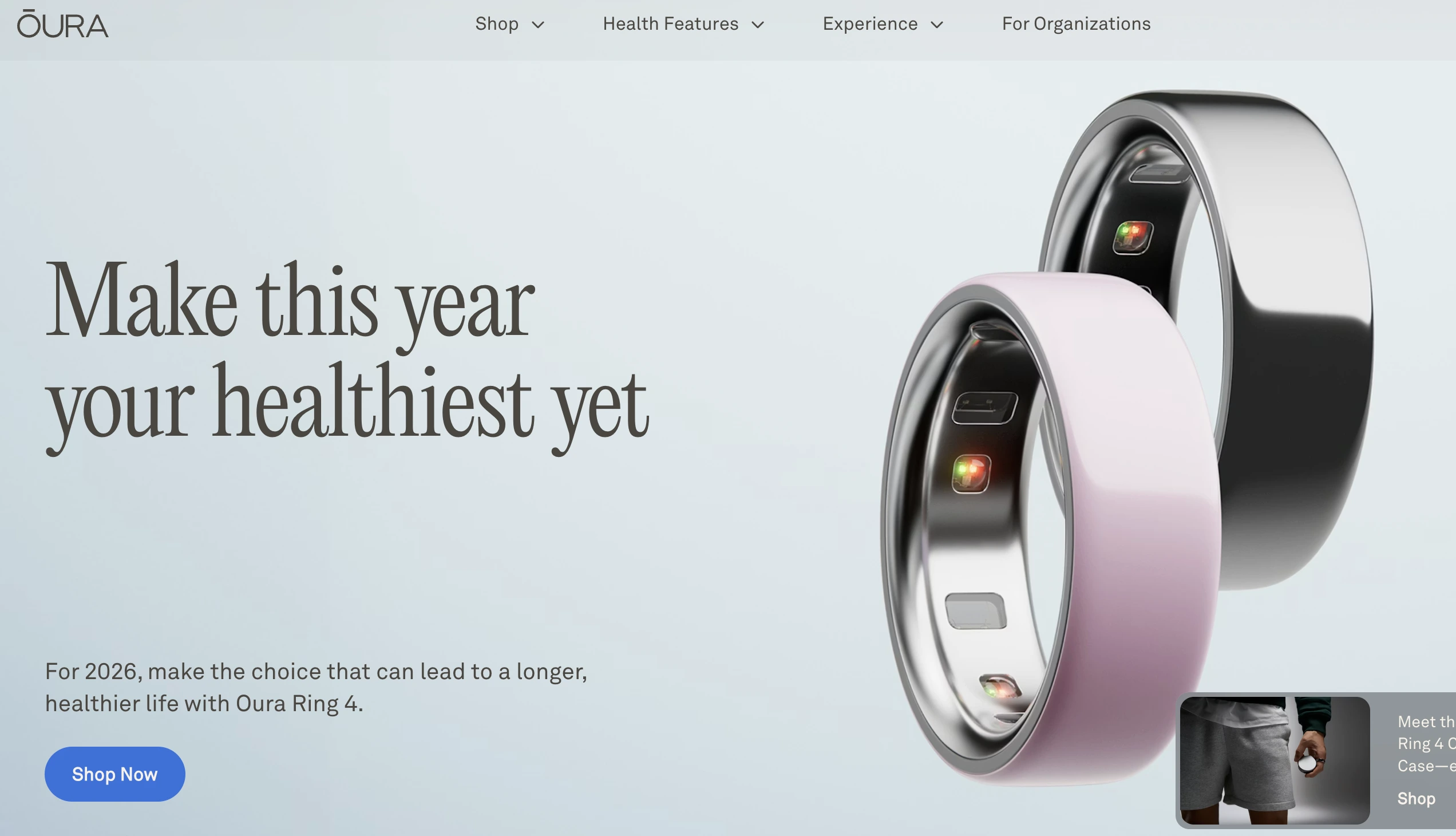 Oura Ring 4 smart ring showing sleek titanium design for health and sleep tracking