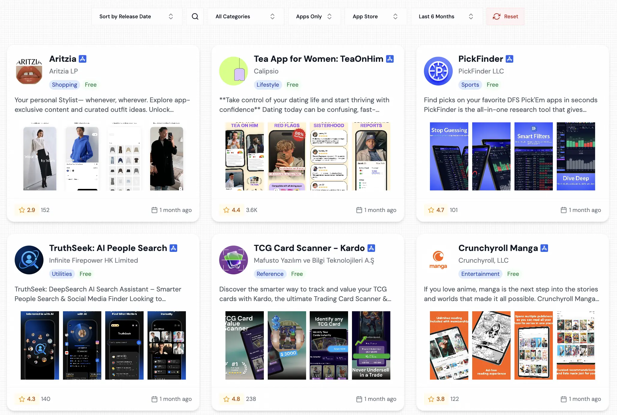 trending apps by rising trends