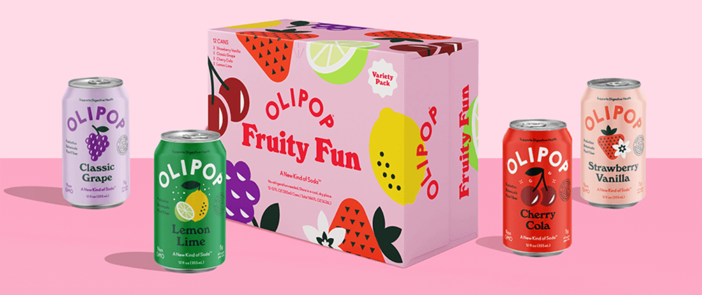OLIPOP prebiotic sodas