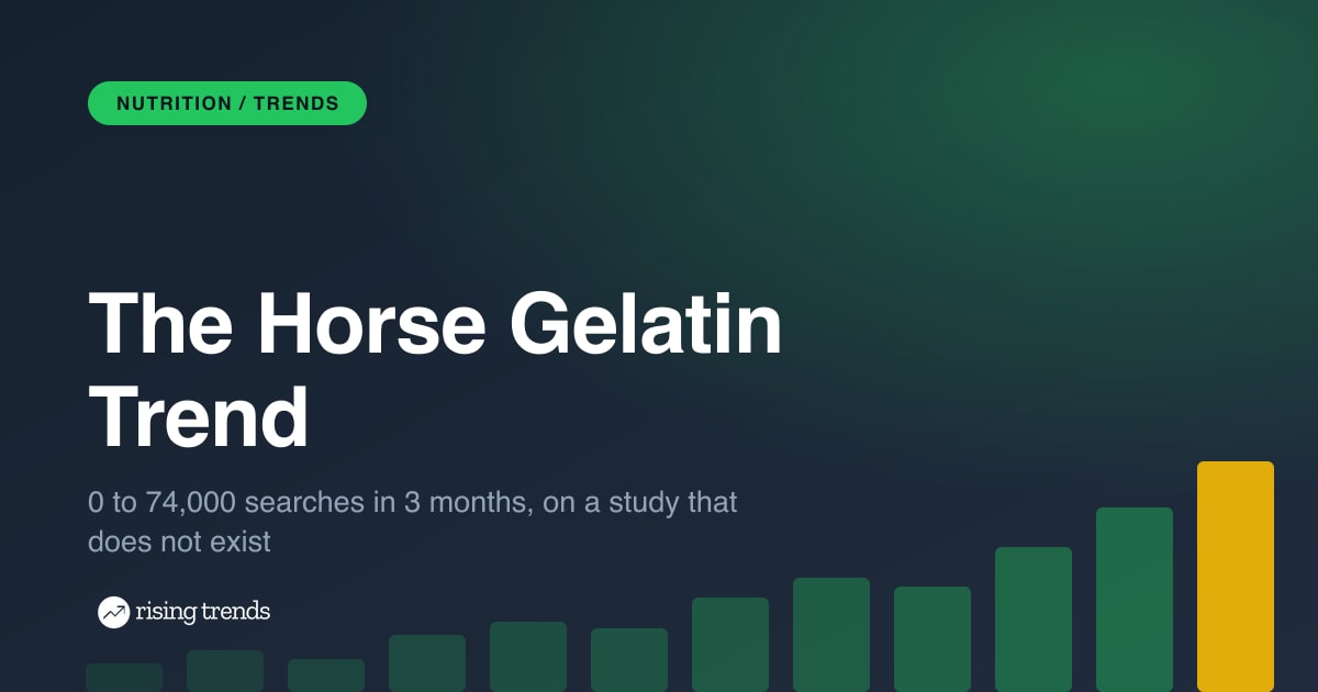 Horse Gelatin Trend: The Viral Male-Enhancement Recipe Built on a Study That Does Not Exist